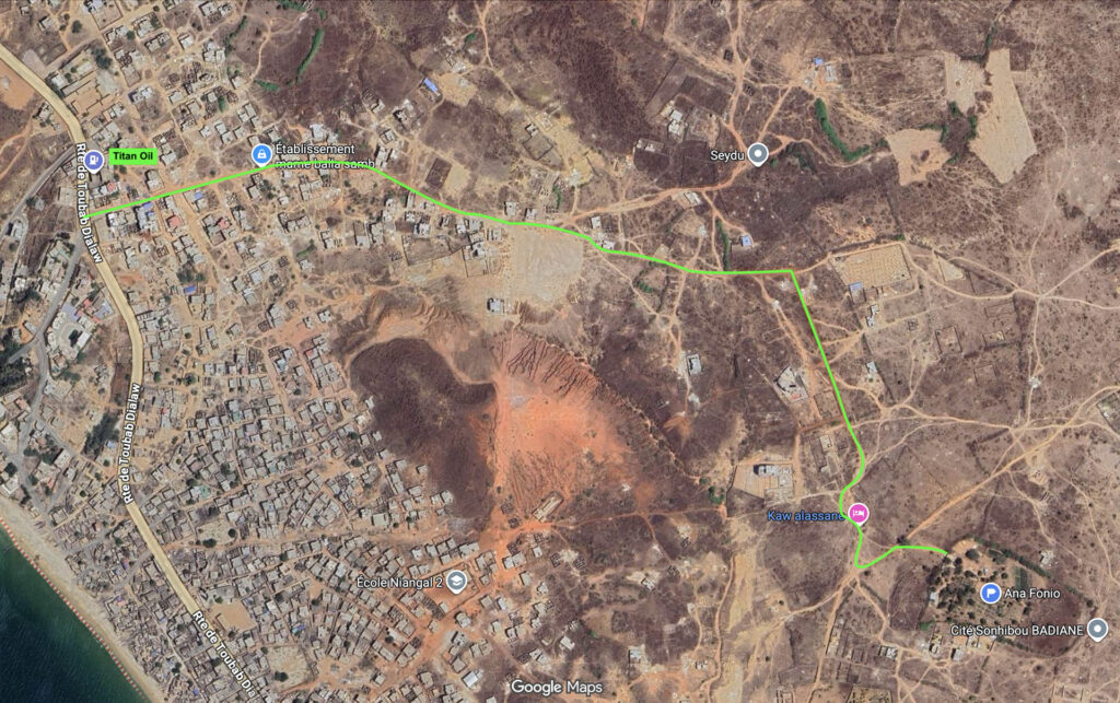 Karte Anfahrt mit privatem Fahrzeug